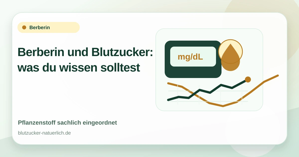 Berberin und Blutzucker: was du wissen solltest