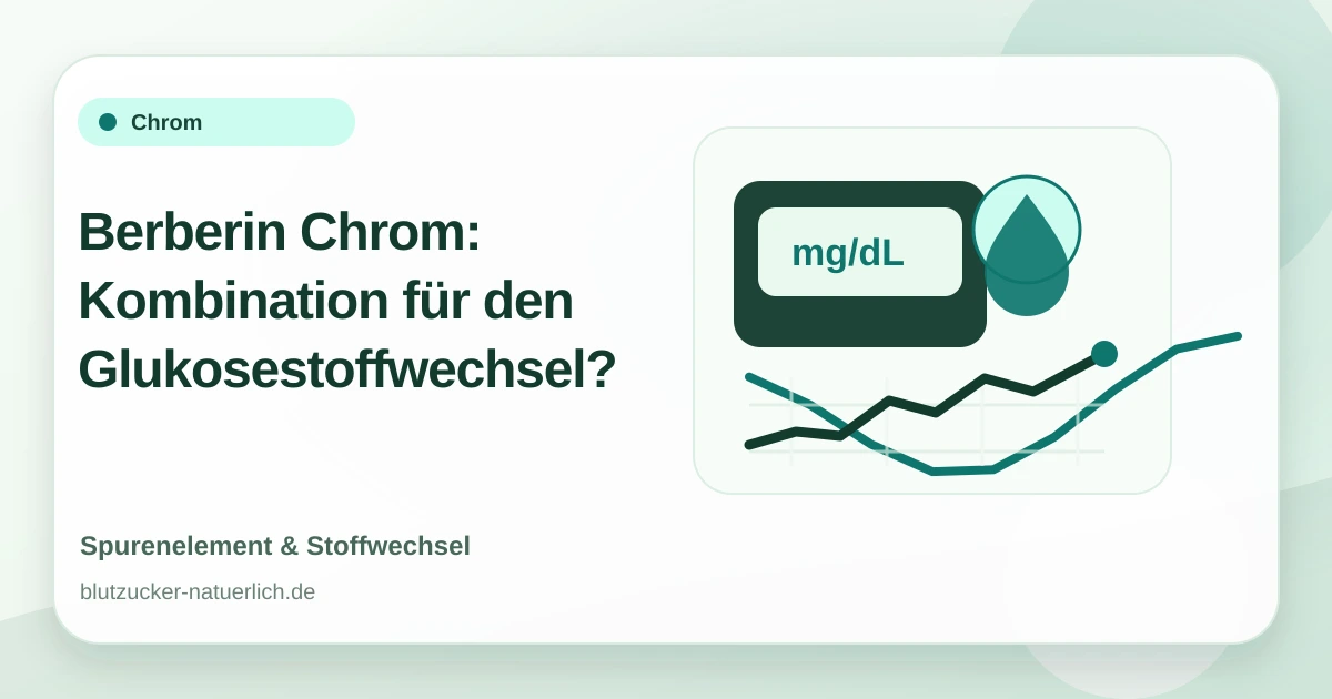 Berberin Chrom: Kombination für den Glukosestoffwechsel?