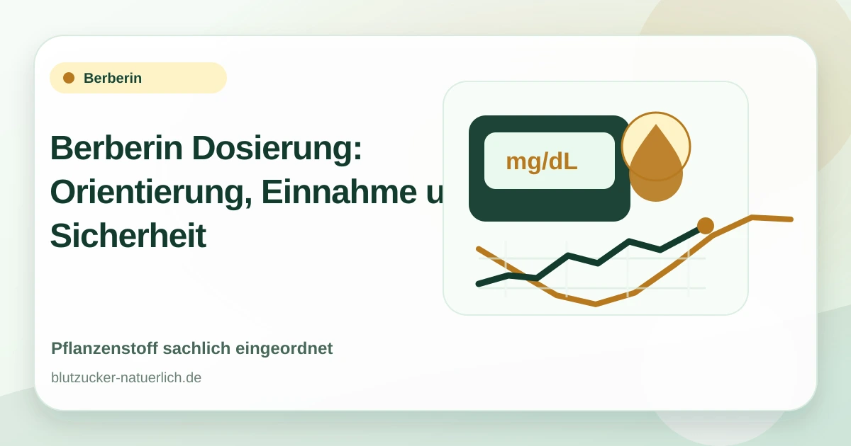 Berberin Dosierung: Orientierung, Einnahme und Sicherheit