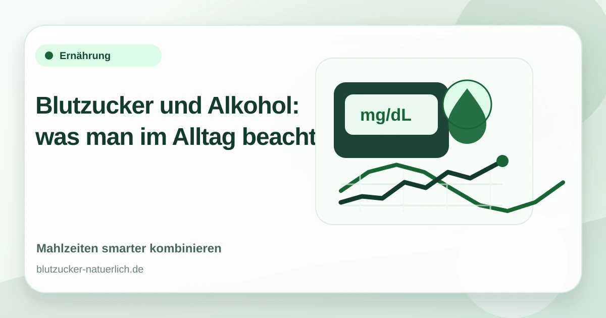 Blutzucker und Alkohol: was man im Alltag beachten sollte