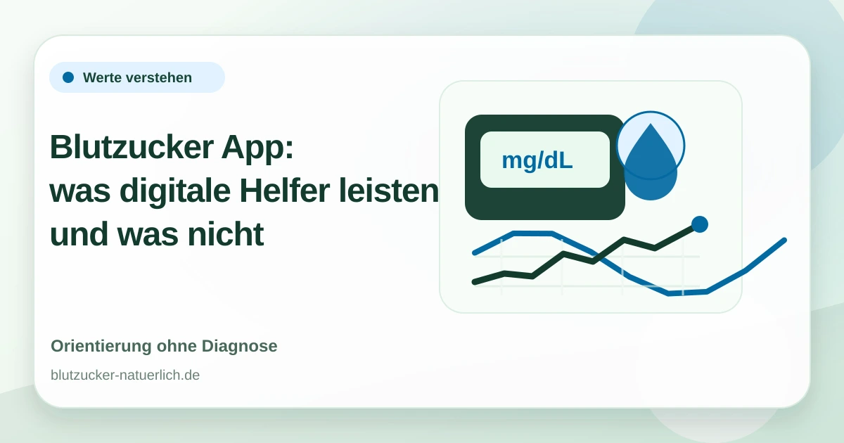 Blutzucker App: was digitale Helfer leisten können und was nicht