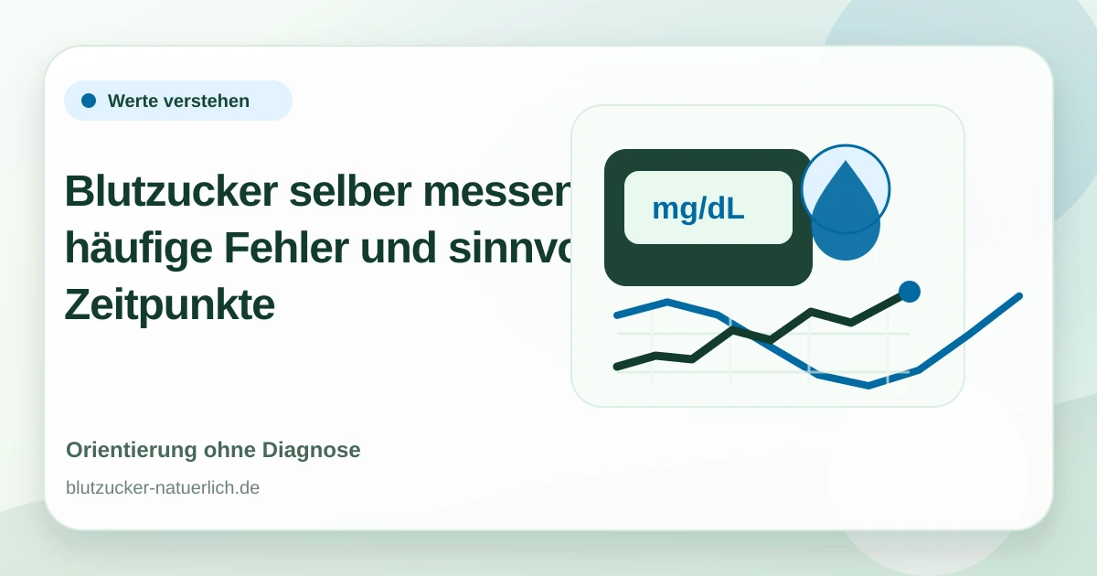 Blutzucker selber messen: häufige Fehler und sinnvolle Zeitpunkte