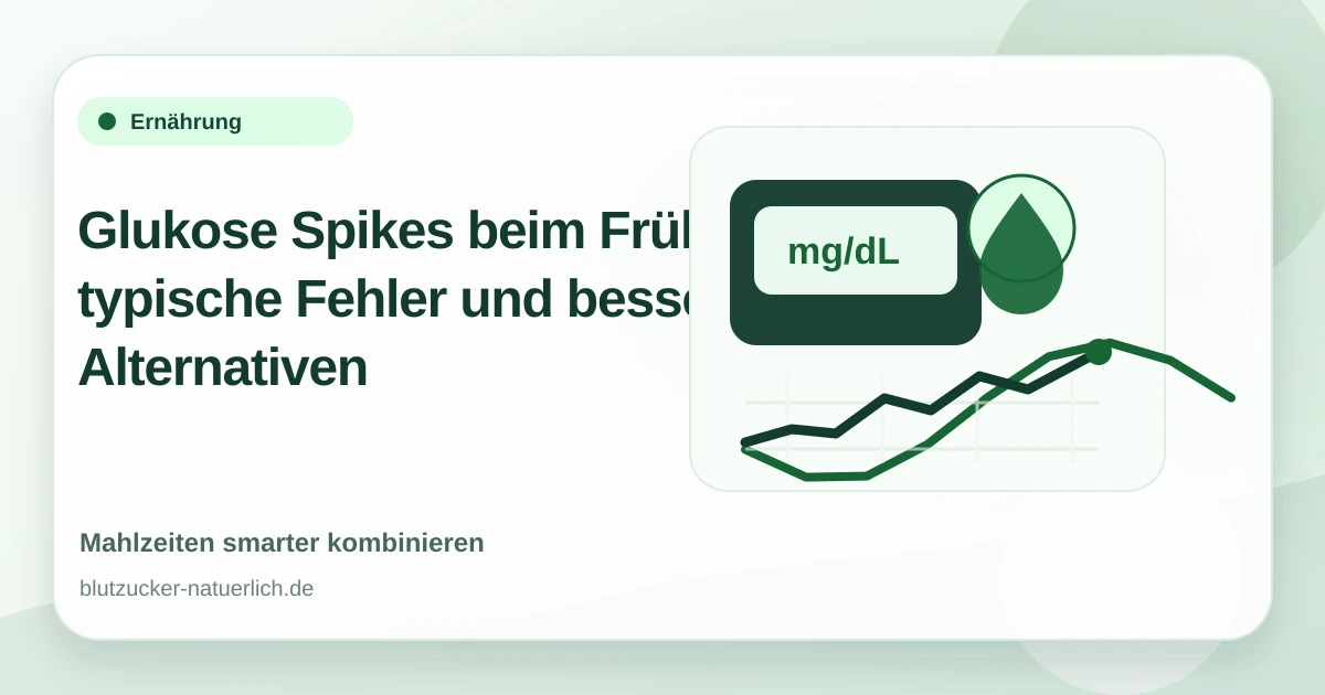 Glukose Spikes beim Frühstück: typische Fehler und bessere Alternativen