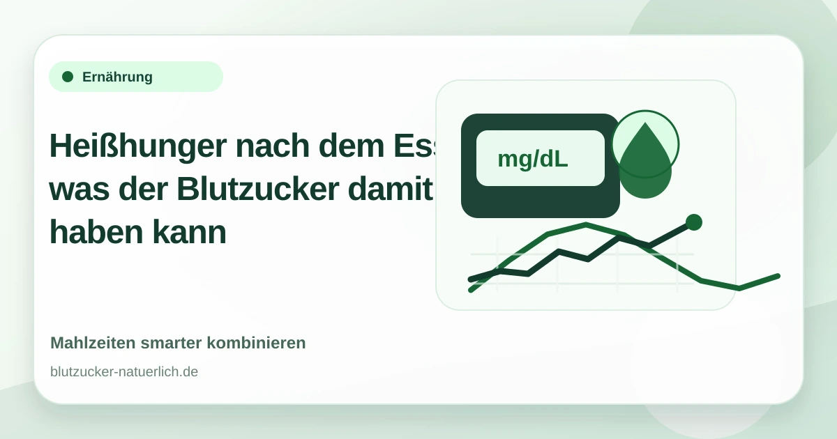 Heißhunger nach dem Essen: was der Blutzucker damit zu tun haben kann