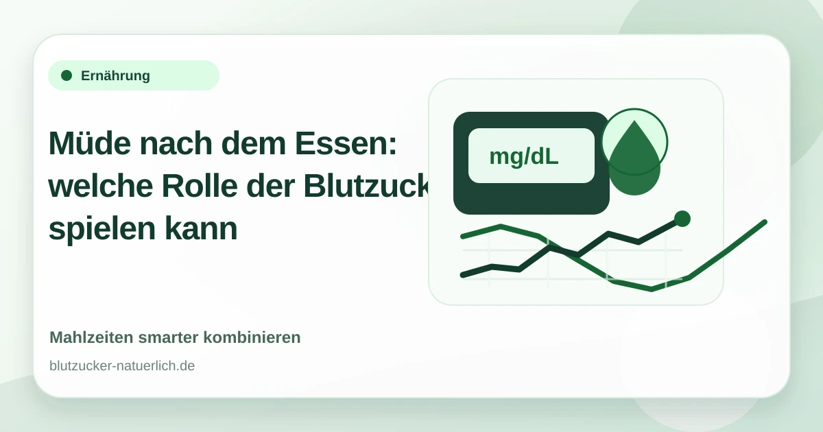Müde nach dem Essen: welche Rolle der Blutzucker spielen kann