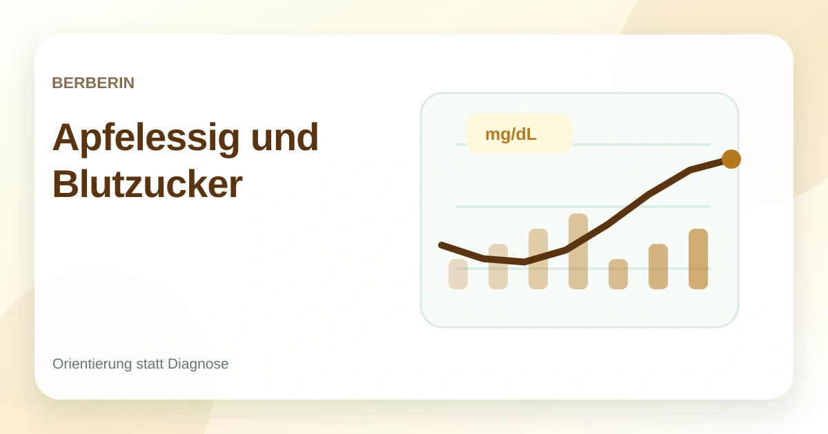 Apfelessig und Blutzucker: Trend, Anwendung und Grenzen