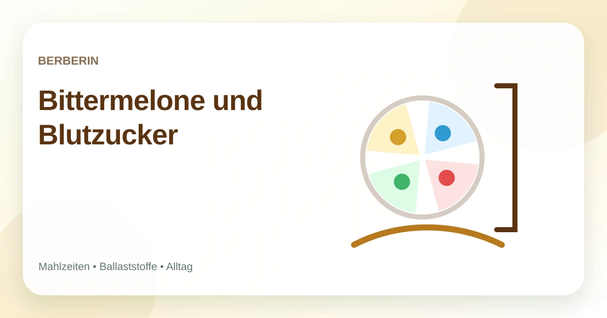 Bittermelone und Blutzucker: traditioneller Pflanzenstoff im Überblick