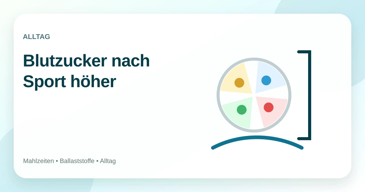 Blutzucker nach Sport höher: warum das passieren kann
