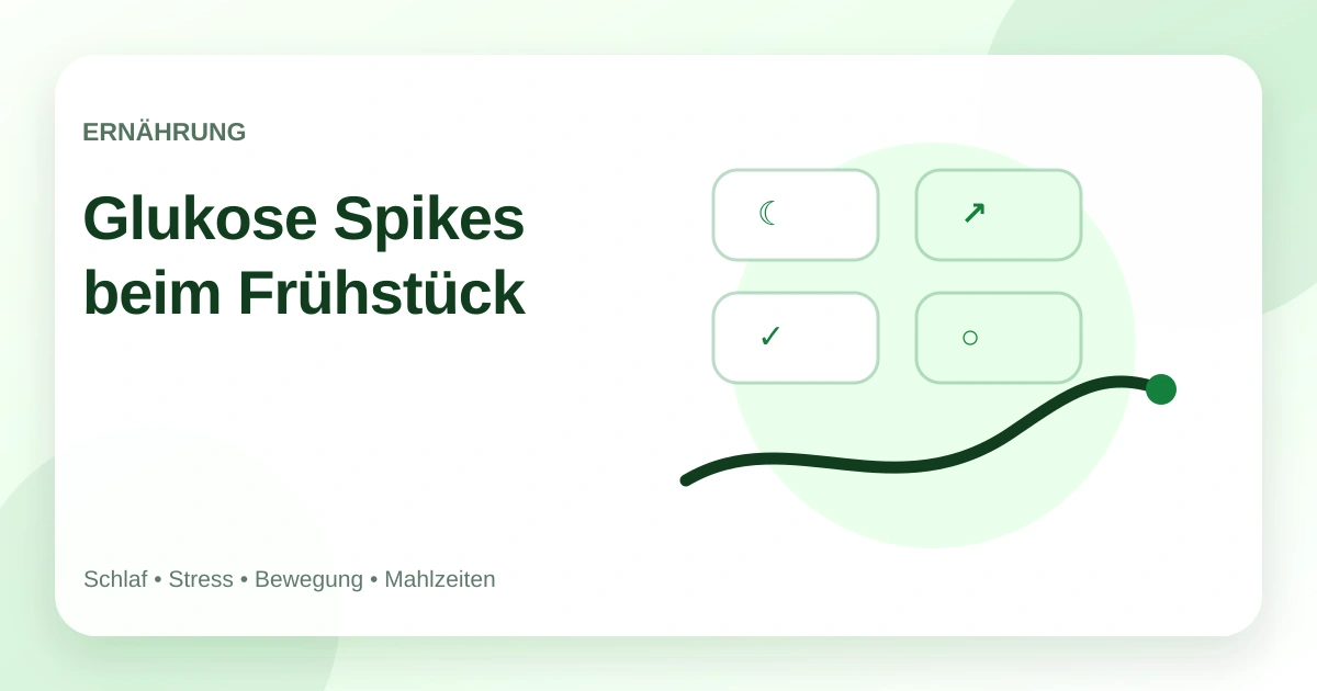Glukose Spikes beim Frühstück: typische Fehler und bessere Alternativen