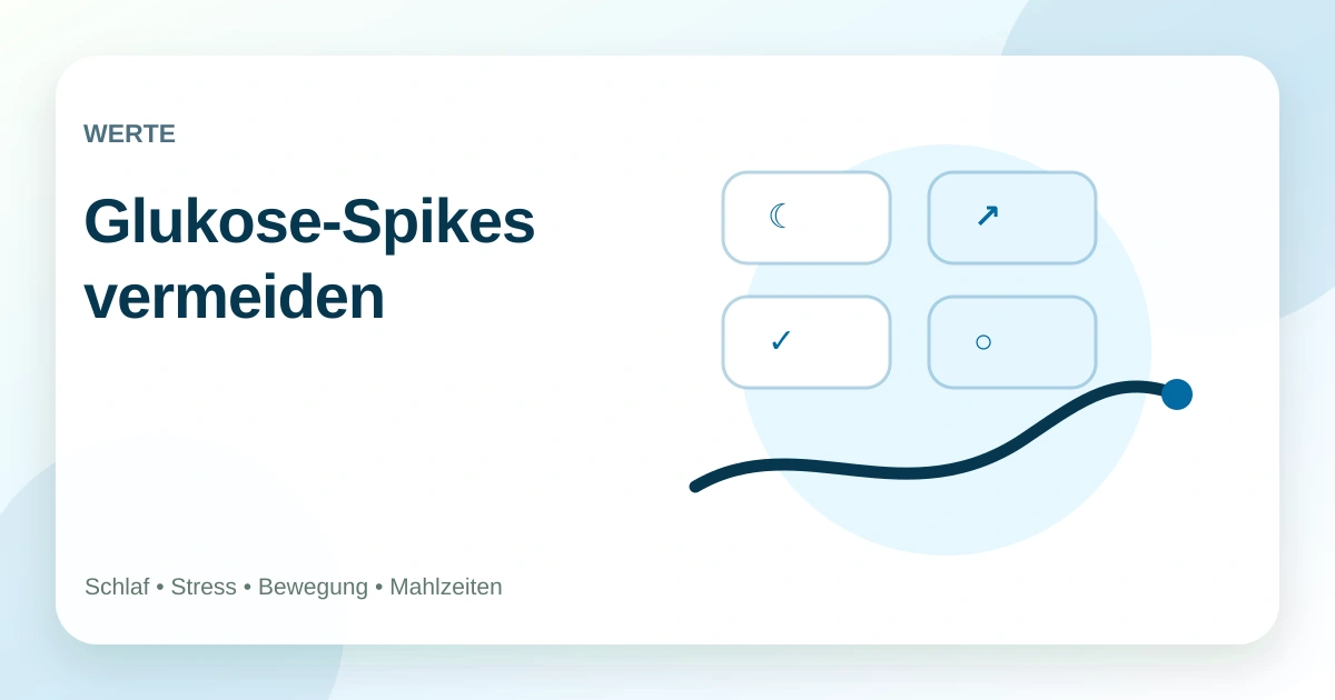 Glukose-Spikes vermeiden: was im Alltag helfen kann