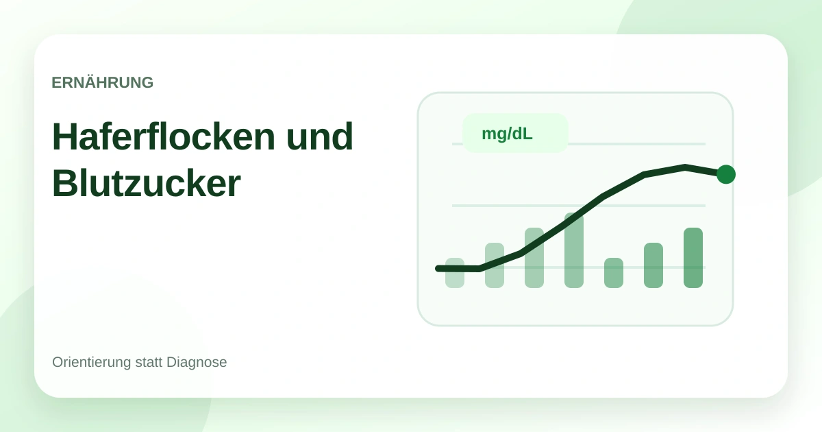 Haferflocken und Blutzucker: sinnvoll kombiniert statt zuckrig getoppt
