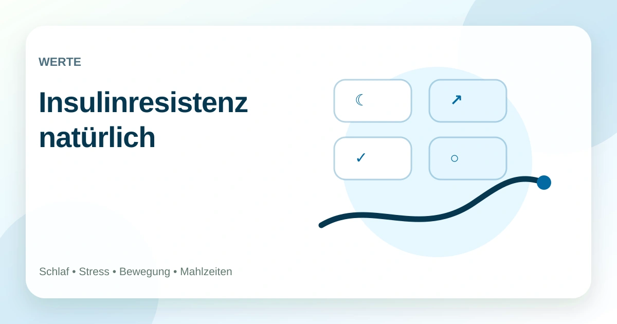 Insulinresistenz natürlich beeinflussen: Ernährung, Bewegung und Schlaf
