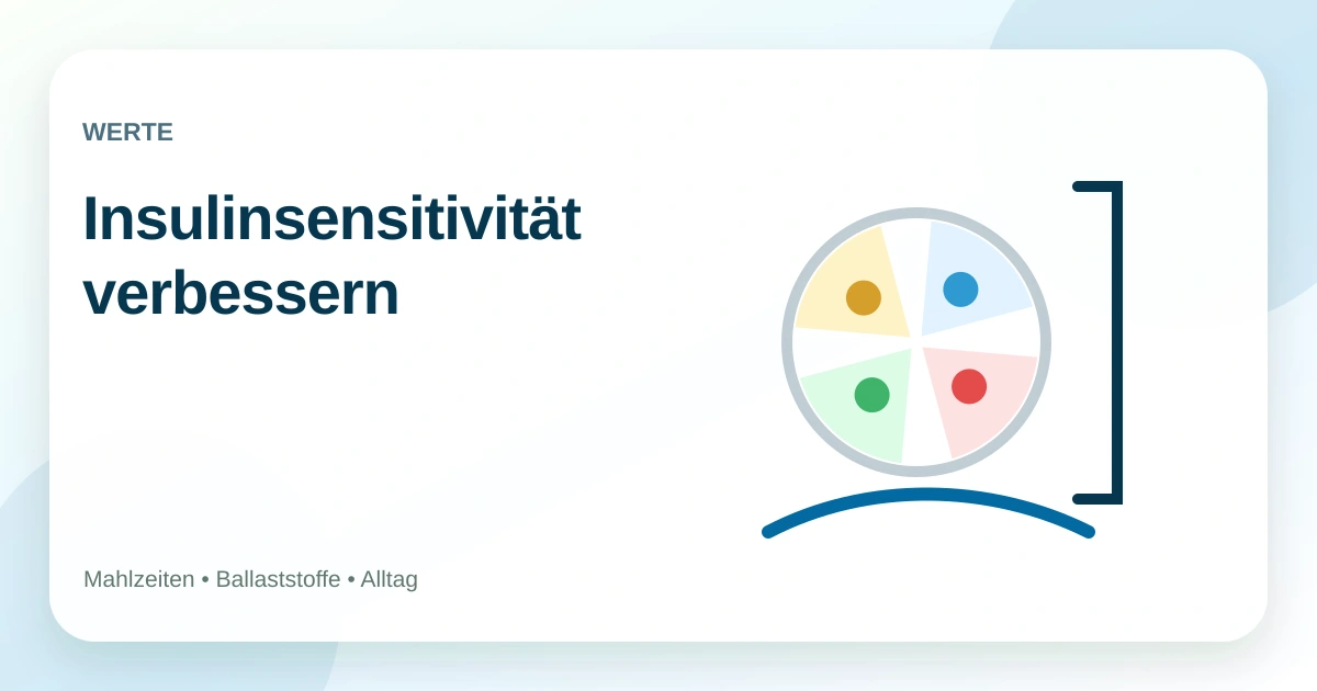 Insulinsensitivität verbessern: alltagstaugliche Grundlagen