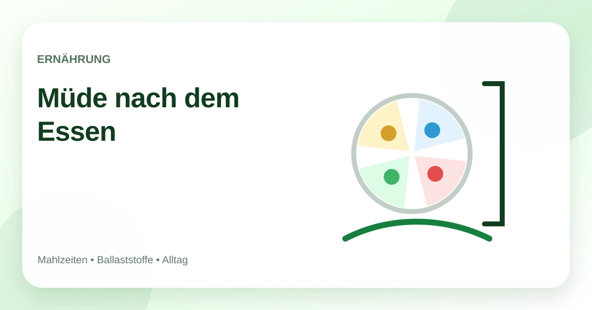 Müde nach dem Essen: welche Rolle der Blutzucker spielen kann