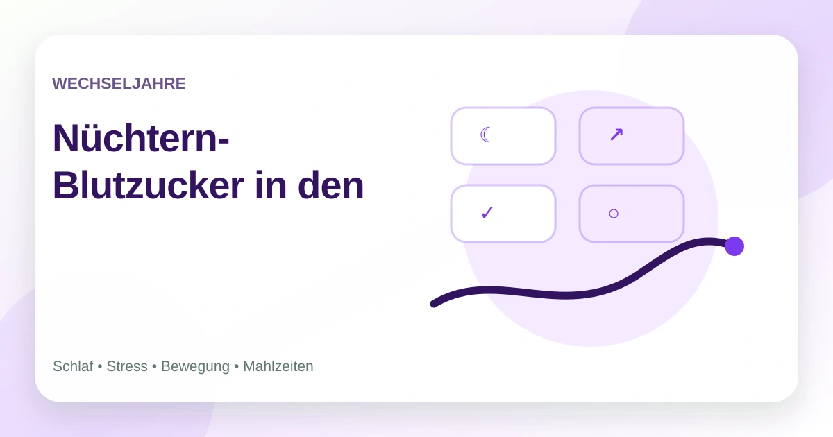 Nüchtern-Blutzucker in den Wechseljahren: was erhöhte Werte bedeuten können